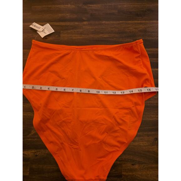 Amazon Essentials Bikini Bottom Orange Size 1X Plus Size High Waist NWT - Picture 5 of 7
